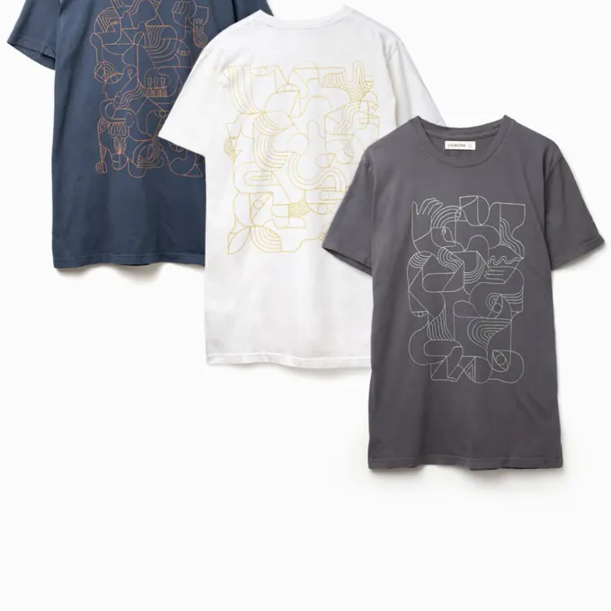 Black Relaxed Crew Tee